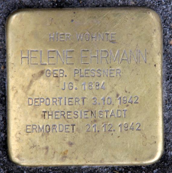 Stolperstein Badstr 64 (Gesbr) Helene Ehrmann