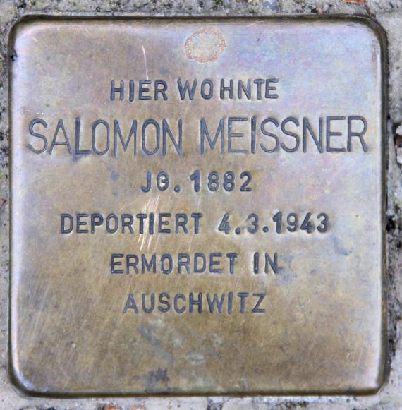 Stumbling Stone Bamberger Str 31 (Schöb) Salomon Meissner
