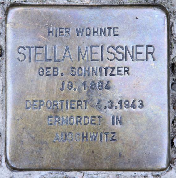Stolperstein Bamberger Str 31 (Schöb) Stella Meissner