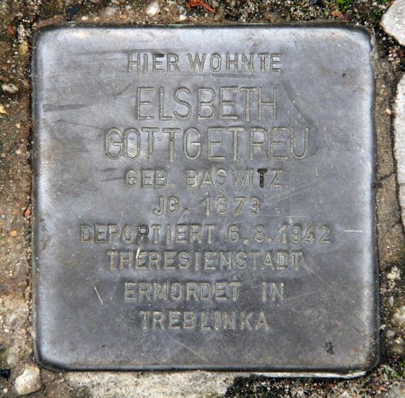 Stolperstein Bamberger Str 37 (Schön) Elsbeth Gottgetreu