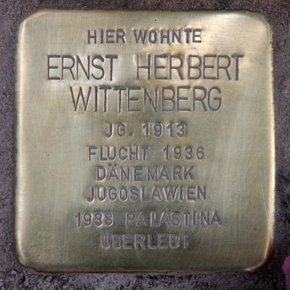 Stumbling Stone Bamberger Str 55 (Schön) Ernst Herbert Wittenberg