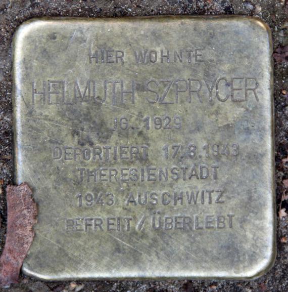 Stumbling Stone Barbarossastr 8 (Beautiful) Helmuth Szprycer