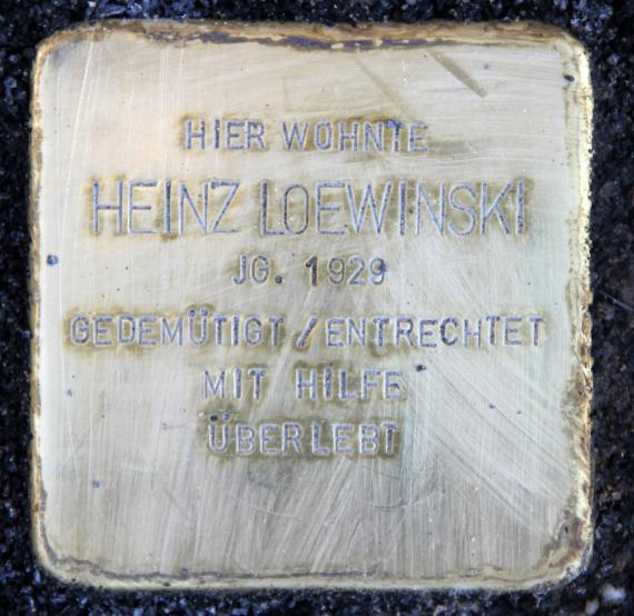 Stolperstein Barnimstr 18 (Frhai) Heinz Loewinski