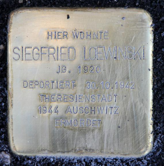 Stumbling Stone Barnimstr 18 (Frhai) Siegfried Loewinski