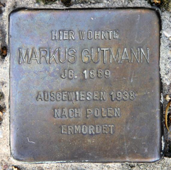 Stolperstein Barnimstr 38 (Frhai) Markus Gutmann