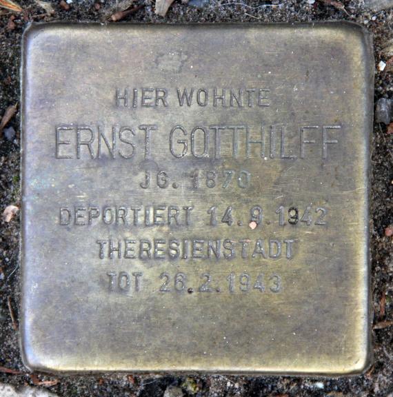 Stolperstein Beckerstr 2 (Schön) Ernst Gotthilff
