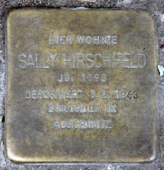 Stolperstein Belziger Str 37 (Schön) Sally Hirschfeld