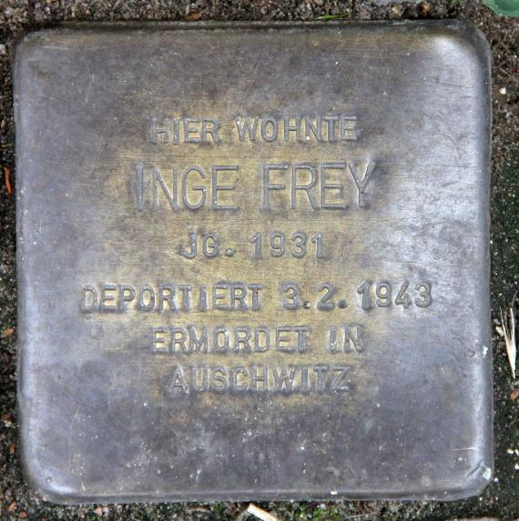 Stolperstein Belziger Str 39 (Schön) Inge Frey