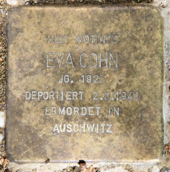 Stolperstein Berchtesgadener Str 35 (Schön) Eva Cohn