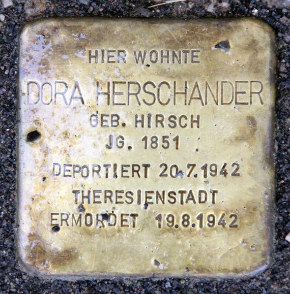 Stolperstein Berliner Str 26 (Panko) Dora Herschander