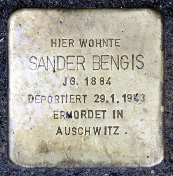 Stolperstein Berliner Str 26 (Panko) Sander Bengis