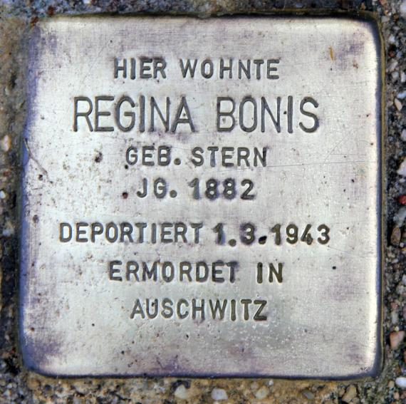 Stolperstein Bornepfad 4 (Hermd) Regina Bonis