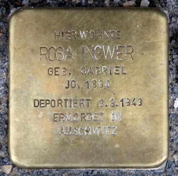 Stolperstein Boxhagener Str 118 (Frhai) Rosa Ingwer