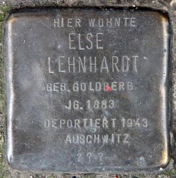 Stolperstein Boxhagener Str 27 (Friedh) Else Lehnhardt