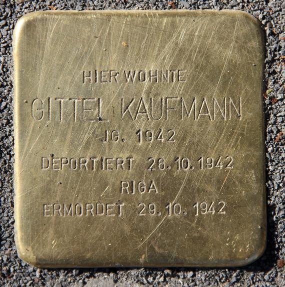 Stolperstein Boxhagener Str 50 (Frhai) Gittel Kaufmann