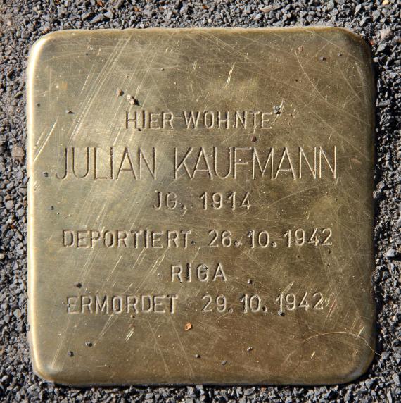 Stumbling Stone Boxhagener Str 50 (Frhai) Julian Kaufmann