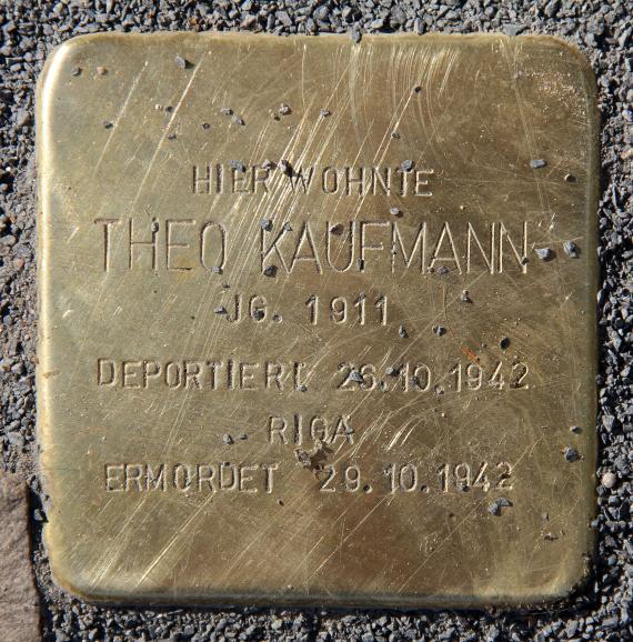Stolperstein Boxhagener Str 50 (Frhai) Theo Kaufmann