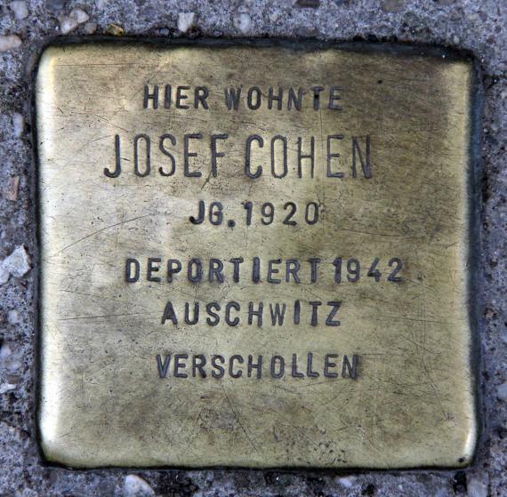 Stolperstein Brückenstr 5 (Mitte) Josef Cohen
