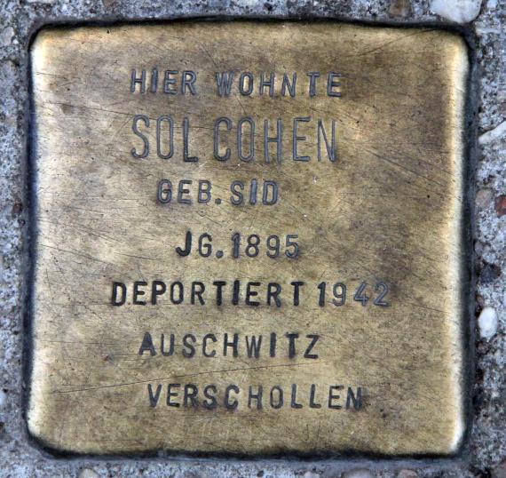 Stolperstein Brückenstr 5 (Mitte) Sol Cohen