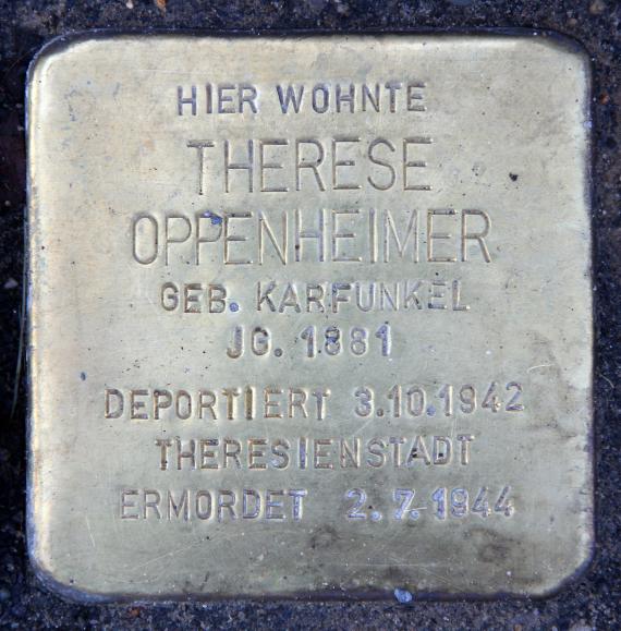 Stolperstein Breite Str 29b (Panko) Therese Oppenheimer