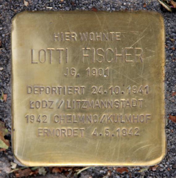 Stumbling stone Breite Str 8 (Panko) Lotti Fischer