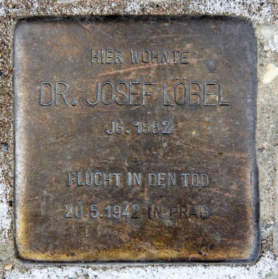 Stolperstein Budapester Str 11 (Tierg) Josef Löbel
