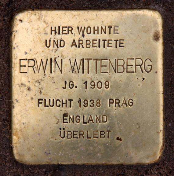 Stolperstein Buschkrugallee 21 (Britz) Erwin Wittenberg