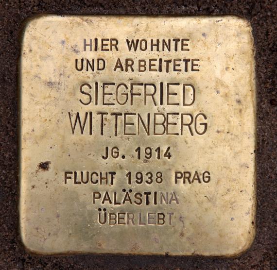 Stolperstein Buschkrugallee 21 (Britz) Siegfried Wittenberg