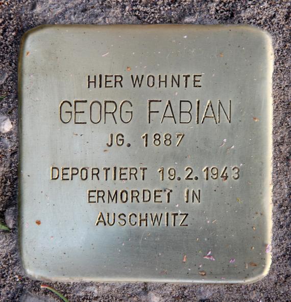 Stolperstein Ceciliengärten 1 (Schön) Georg Fabian
