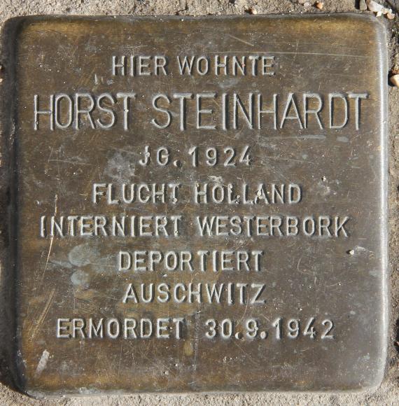 Stolperstein Corinthstr 51 (Friedr) Horst Steinhardt