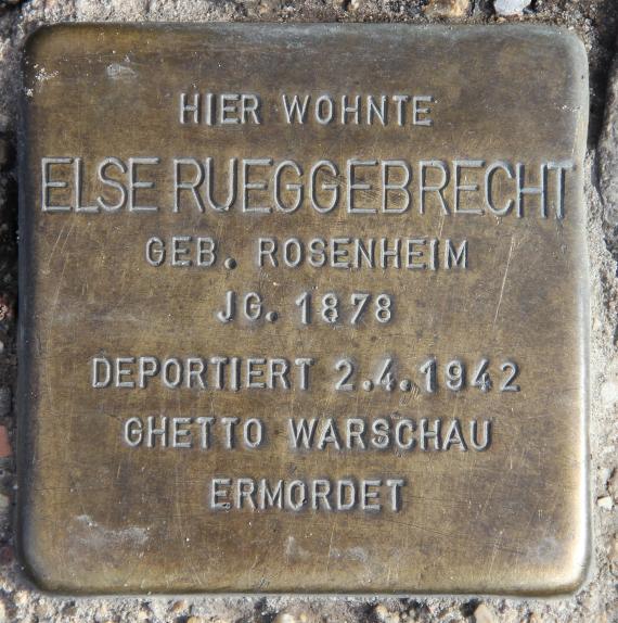 Stolperstein Corinthstr 63 (Friedr) Else Rueggebrecht