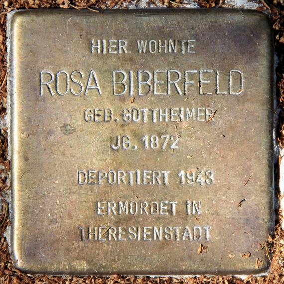 Stolperstein Dönhoffstr 29 (Karlh) Rosa Biberfeld