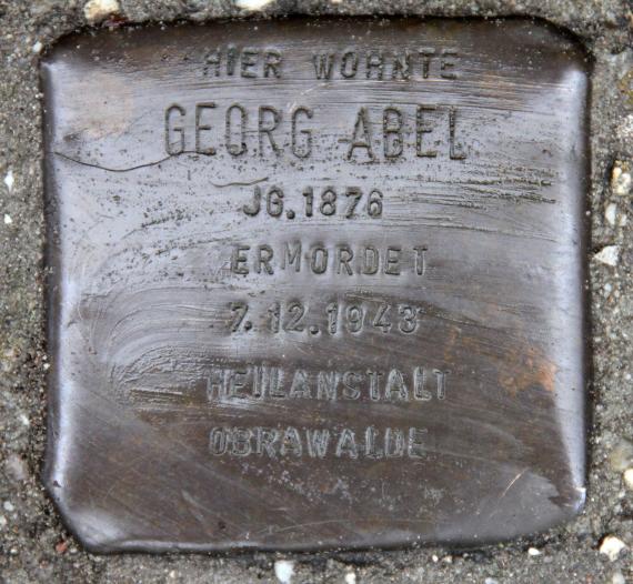 Stolperstein Dannenwalder Weg 62 (MärkV) Georg Abel