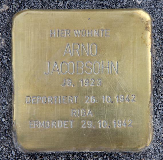 Stumbling Stone Dietzgenstr 20 (Nieds) Arno Jacobsohn