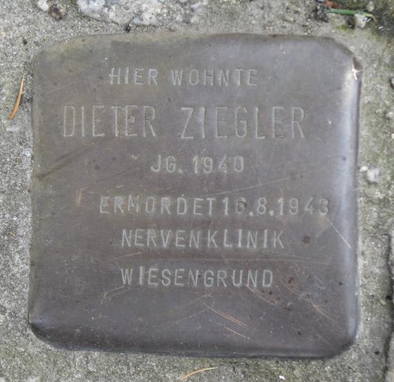 Stolperstein Eichborndamm 238 Dieter Ziegler