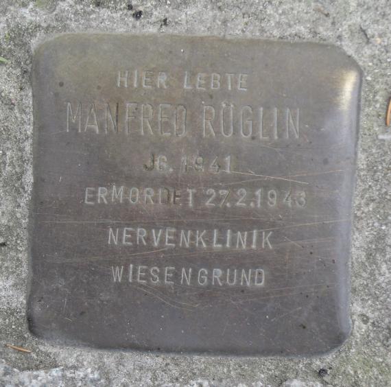 Stolperstein Eichborndamm 238 Manfred Roeglin