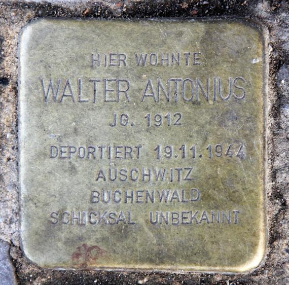 Stolperstein Eichborndamm 84 (Reind) Walter Antonius