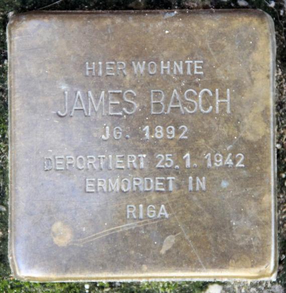 Stolperstein Eisenacher Str 80 (Schöb) James Basch