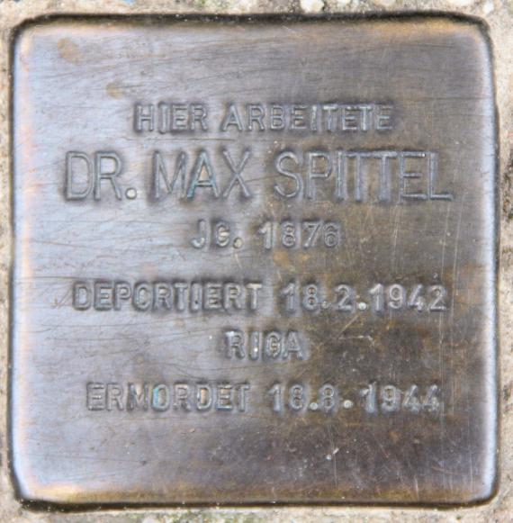 Stolperstein Elßholzstr 30-33 (Schöb) Max Spittel