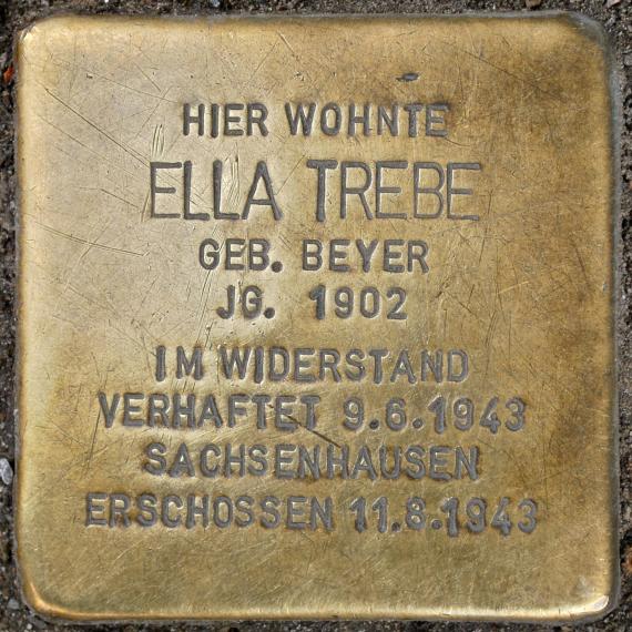 Stolperstein Ella Trebe Togostraße 78 0058