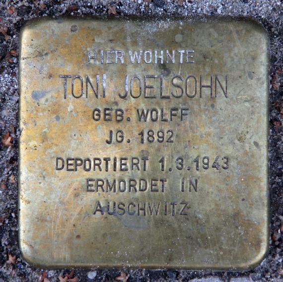 Stolperstein Else-Lasker-Schüler-Str 15 (Schön) Toni Joelsohn