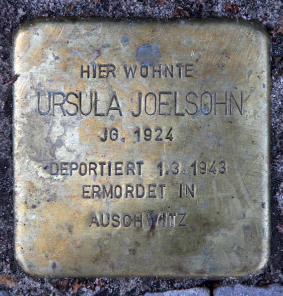 Stolperstein Else-Lasker-Schüler-Str 15 (Schön) Ursula Joelsohn