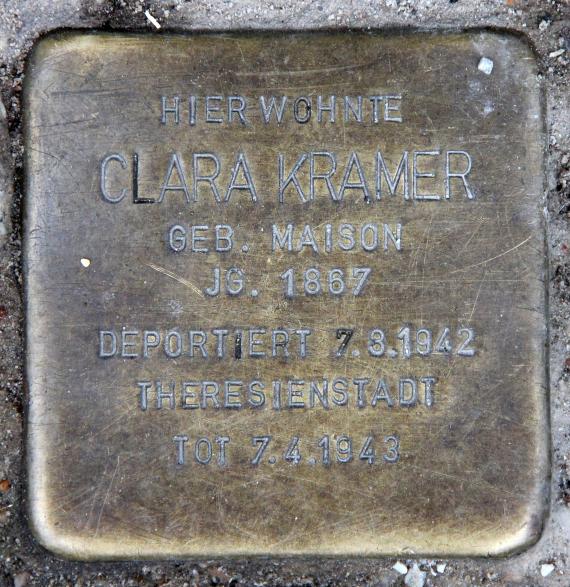 Stolperstein Engeldamm 66 (Mitte) Clara Kramer