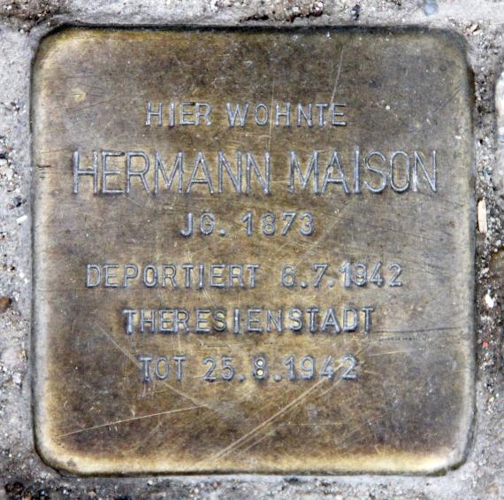Stolperstein Engeldamm 66 (Mitte) Hermann Maison