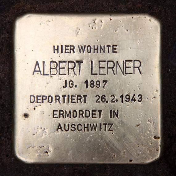 Stumbling Stone Eschenbachstr 1 (Baums) Albert Lerner