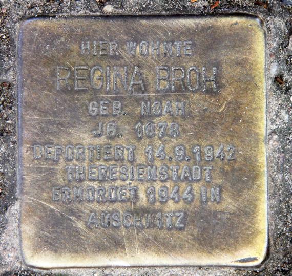 Stolperstein Falkentaler Steig 16 (Hermd) Regina Broh