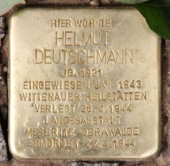 Stolperstein Feurigstr 23 (Schön) Helmut Deutschmann