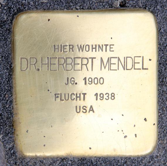 Stolperstein Frankfurter Allee 41 (Frhai) Herbert Mendel