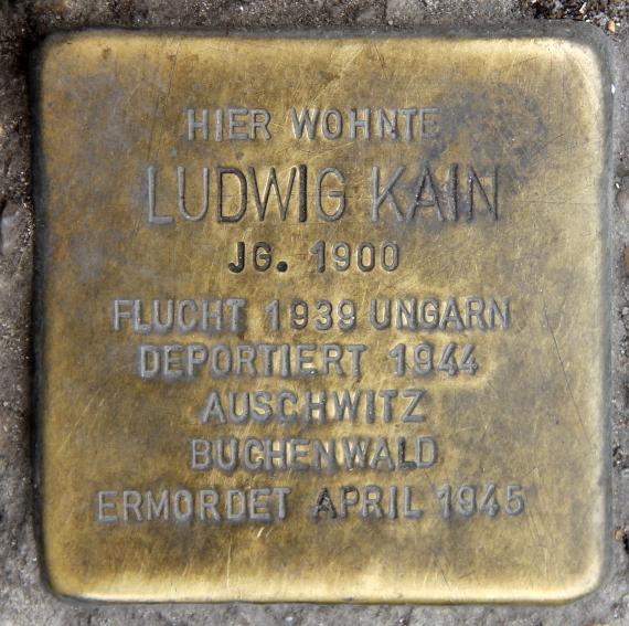 Stolperstein Frankfurter Allee 43 (Friedh) Ludwig Kain