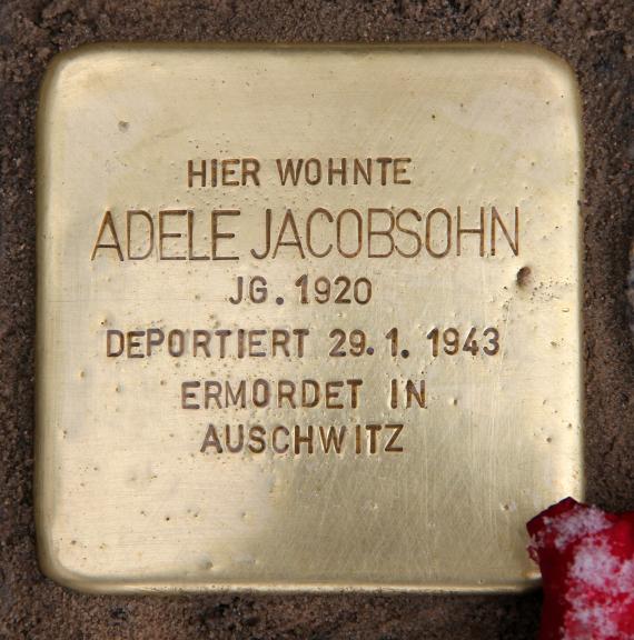 Stolperstein Frankfurter Tor 4 (Frhai) Adele Jacobsohn